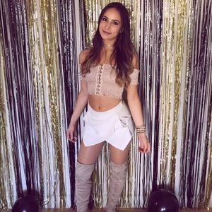 Off the shoulder crop top from Henri Girl